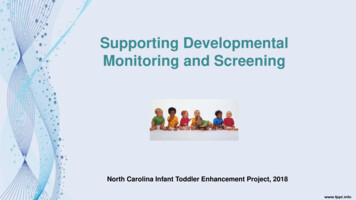 Supporting Developmental Monitoring And Screening - University Of North .