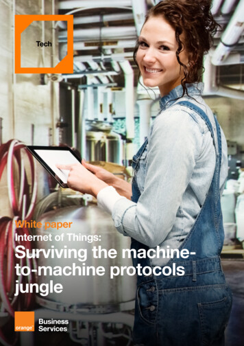 White Paper Internet Of Things: Surviving The Machine- To-machine .