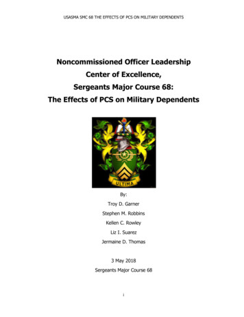 Noncommissioned Officer Leadership Center Of Excellence, Sergeants .