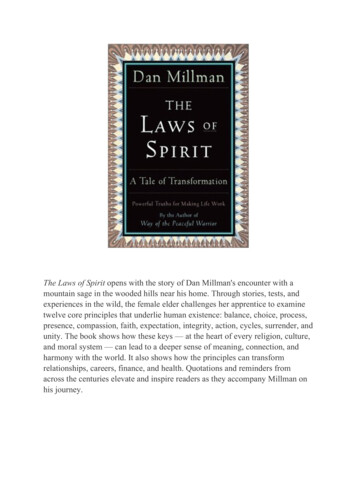 The Laws Of Spirit Dan Millman Excerpt - Sedgbeer