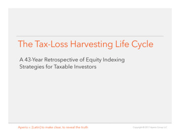 The Tax-Loss Harvesting Life Cycle - University Of California, Berkeley
