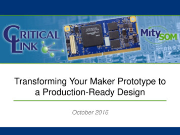Transforming Maker Prototype To Production-Ready Design