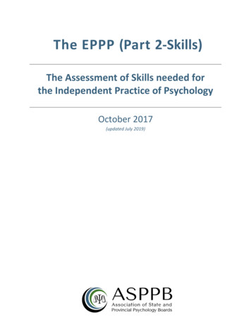 The EPPP Part 2-Skills) - Cdn.ymaws 
