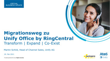 Migrationsweg Zu Unify Office By RingCentral - Swisspro
