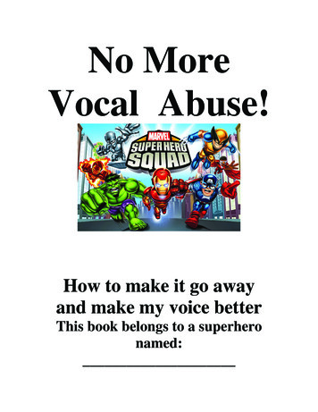 No More Vocal Abuse! - Arksha