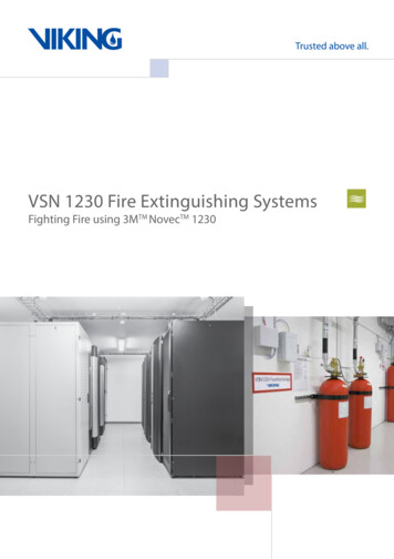 VSN 1230 Fire Extinguishing Systems - Aspirefpsb 