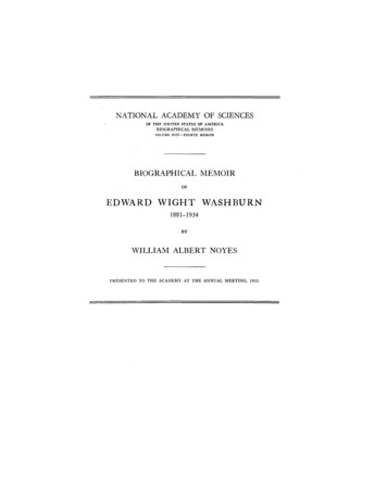 Of Edward Wight Washburn