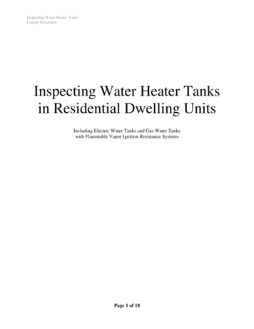 Water Heater Tanks Course - NACHI