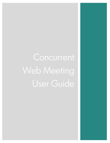 Web Meeting User Guide - Concurrent