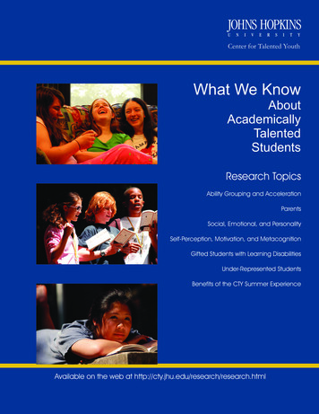 About Academically Talented Students - NWESD 189