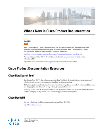 What's New In Cisco Product Documentation