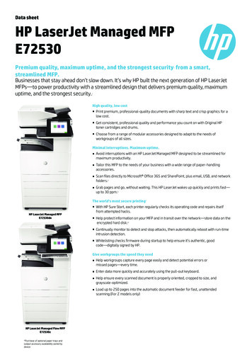 HP LaserJet Managed MFP E72530 - Colour Laser Printers