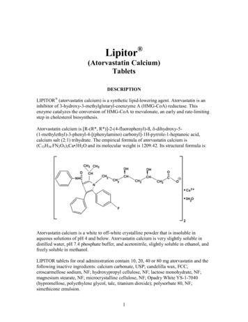 Lipitor - Food And Drug Administration