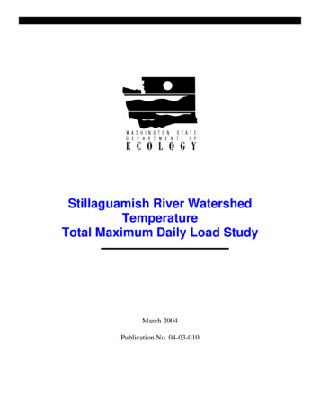Stillaguamish River Watershed Temperature TMDL Study - Washington