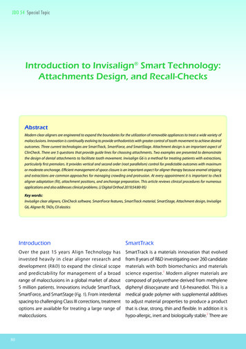 Introduction To Invisalign Smart Technology: Attachments Design . - IAOI