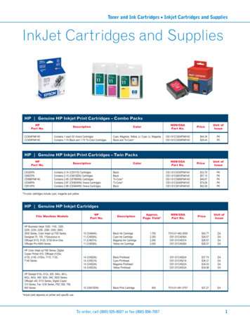 Toner And Ink Cartridges Inkjet Cartridges And Supplies . - GSA Advantage
