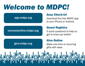 Welcome To MDPC!