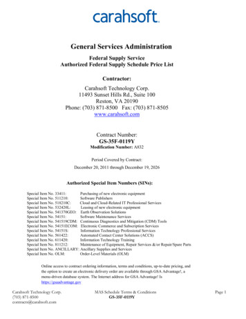 General Services Administration - Carahsoft