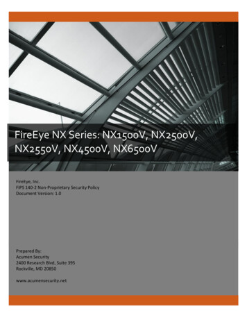 FireEye NX Series: NX1500V, NX2500V, NX2550V, NX4500V, NX6500V - NIST