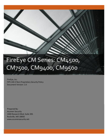FireEye CM Series: CM4500, CM7500, CM9400, CM9500 - NIST