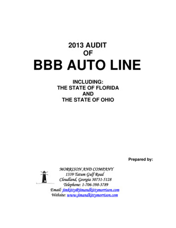 2013 AUDIT OF BBB AUTO LINE - Federal Trade Commission