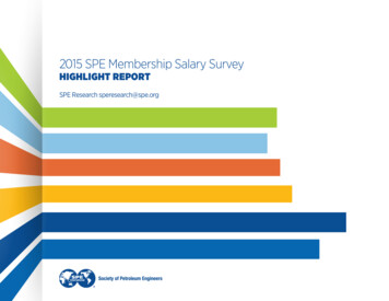 2015 SPE Membership Salary Survey - Society Of Petroleum Engineers