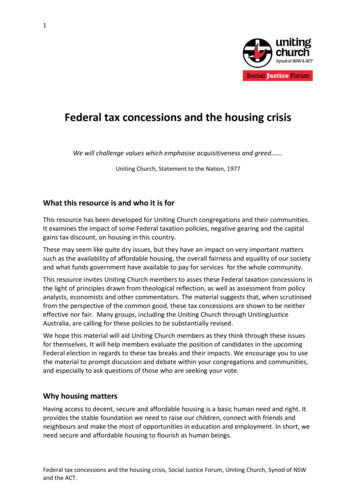 Federal Tax Concessions And The Housing Crisis - Insights Magazine