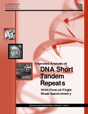 Improved Analysis Of DNA Short Tandem Repeats