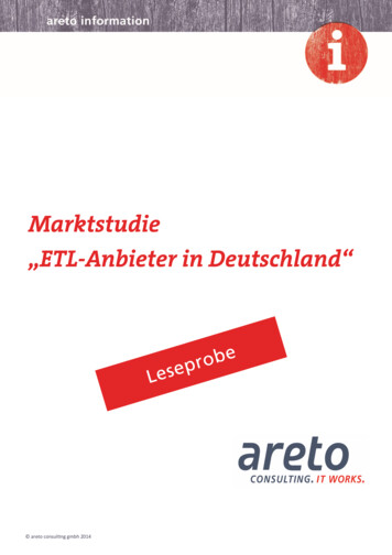 Marktstudie „ETL-Anbieter In Deutschland