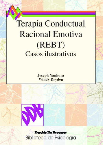 Terapia Conductual Racional Emotiva (REBT): Casos Ilustrativos - UCLEA