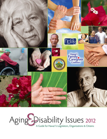 Aging Disability Issues 2012 - Kokuamau 