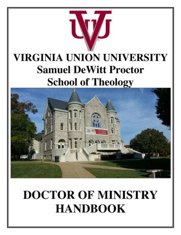 VIRGINIA UNION UNIVERSITY - Vuu.edu