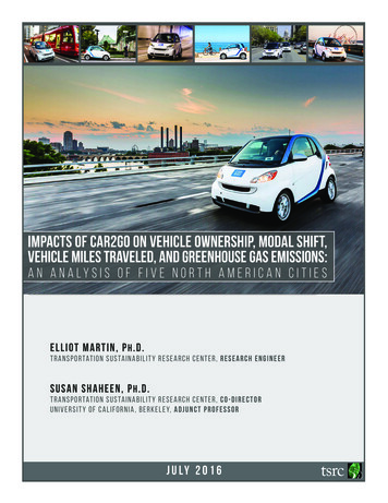 CAR2Go Five CITIES Report - Icscarsharing.it
