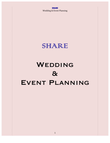 Wedding Event Planning