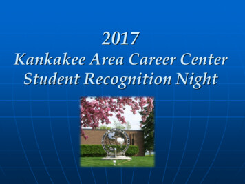 Welcome To The 2008 Kankakee Area Career Center Student Recognition Night