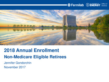 2018 Annual Enrollment - Fermilab