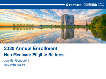 2020 Annual Enrollment - Fermilab