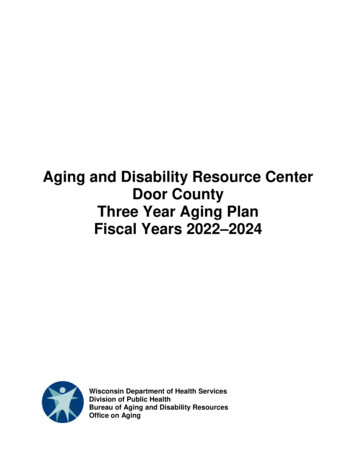Aging And Disability Resource Center Door County Three Year Aging Plan .