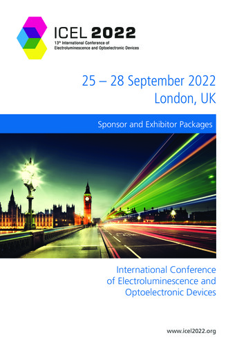 25 - 28 September 2022 London, UK