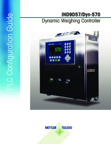 IND9D57/Dyn-570 Dynamic Weighing Controller PLC Configuration Guide