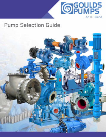 An ITT Brand Pump Selection Guide - MWWHK