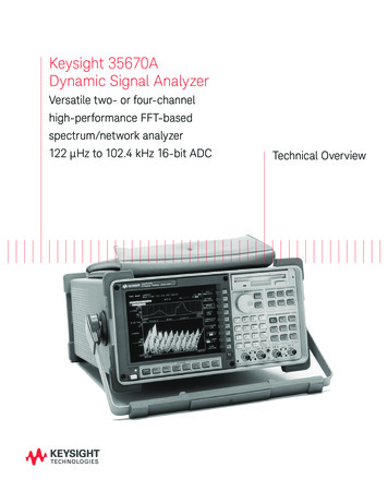 Keysight 35670A Dynamic Signal Analyzer