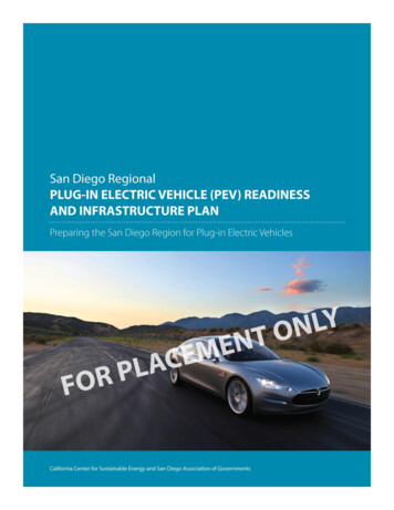 San Diego Regional Plug-in Electric Vehicle (Pev) Readiness Plan