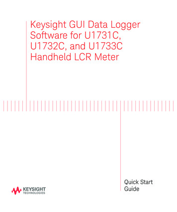 Keysight GUI Data Logger Software For U1731C, U1732C, And U1733C .