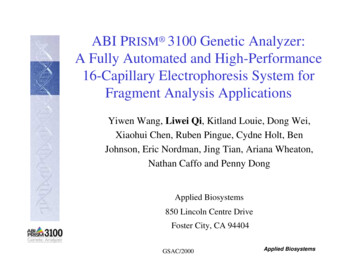 ABI 3100 Genetic Analyzer - Conquer Scientific