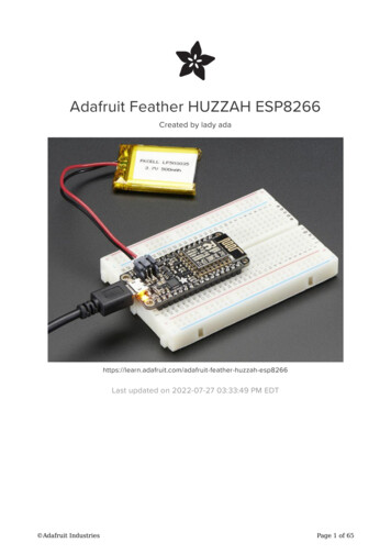 Adafruit Feather HUZZAH ESP8266 - Adafruit Industries