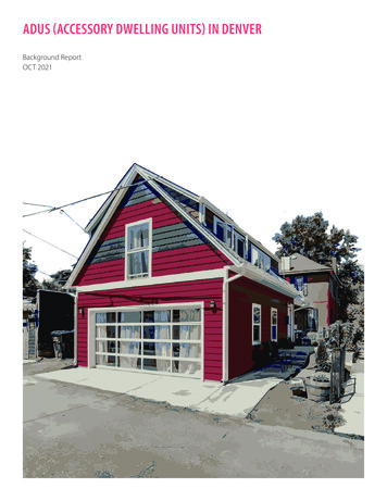 Adus (Accessory Dwelling Units) In Denver