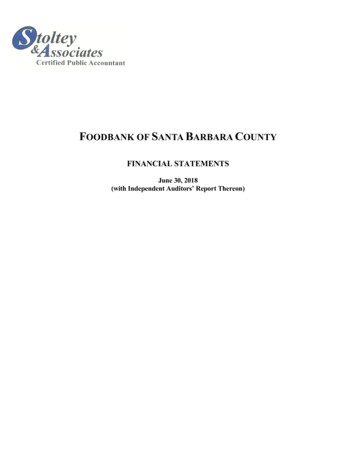 Food Bank Of Santa Barbara County