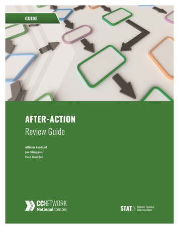 After Action Review Guide