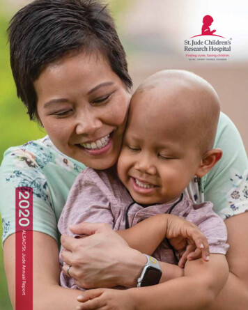 ALSAC Annual Report - St. Jude Children's Research Hospital